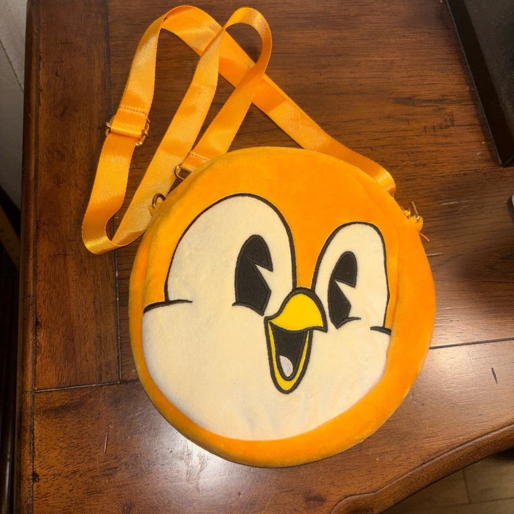 Disney Parks Chuuby Bird Crossbody Plush Bag Adjustable Strap Chubby Round